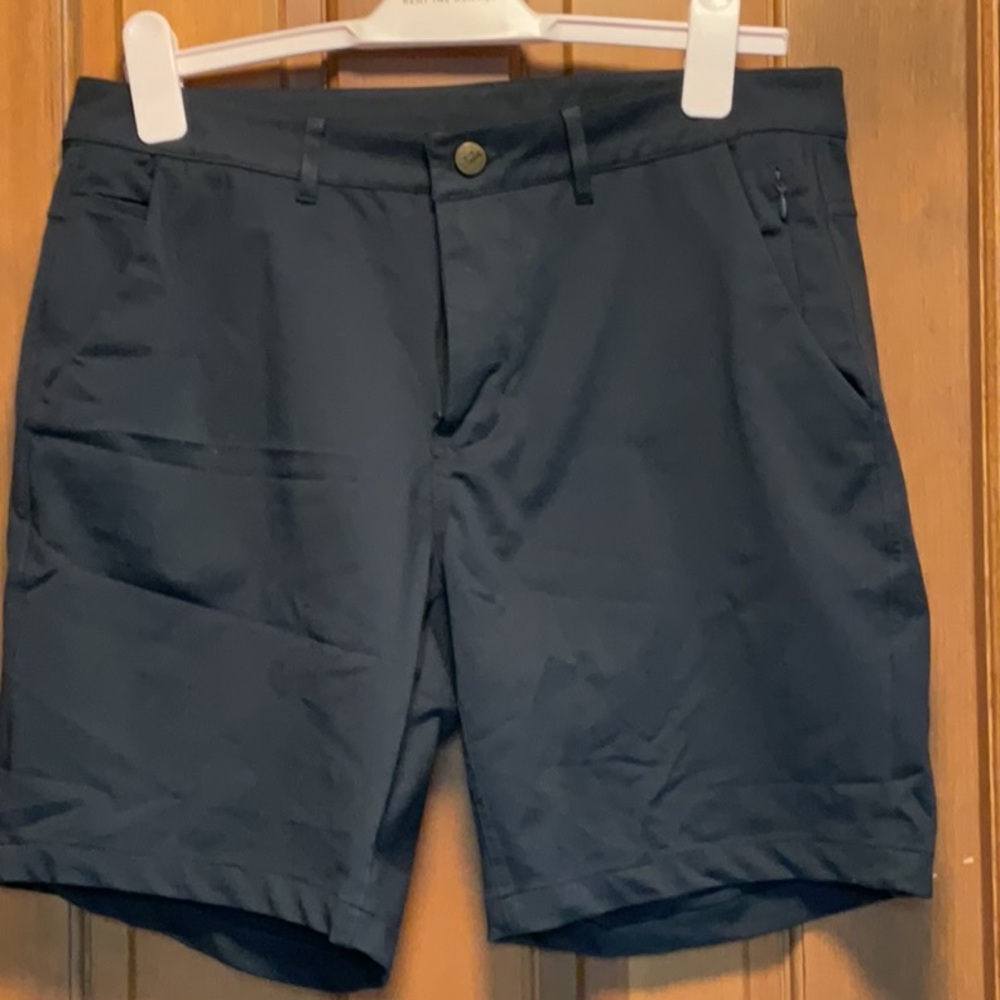 Gray Flat Front Shorts with Versatile Style